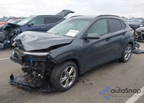 2022 Hyundai Kona Sel from USA, damaged, VIN KM8K62AB6NU798521